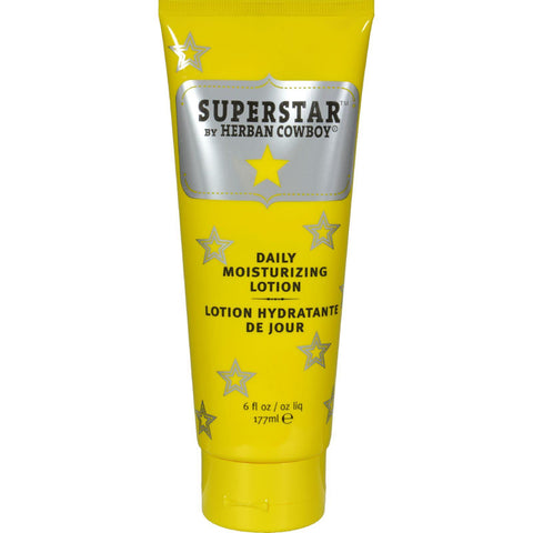 Herban Cowboy Lotion - Daily Moisturizing - Superstar - 6 Fl Oz