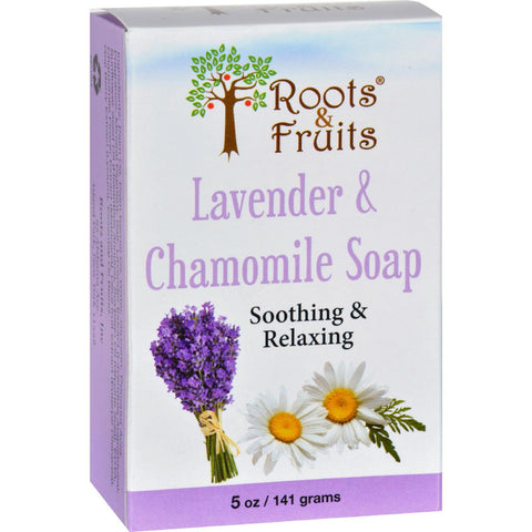 Roots And Fruits Bar Soap - Lavender And Chamomile - 5 Oz