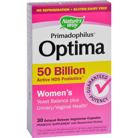 Nature's Way Primadophilus Optima - Womens - 50 Billion - 30 Vegetarian Capsules