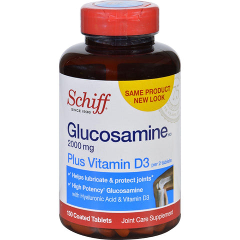 Schiff Vitamins Glucosamine - Plus Vitamin D3 - 2000 Mg - 150 Tablets