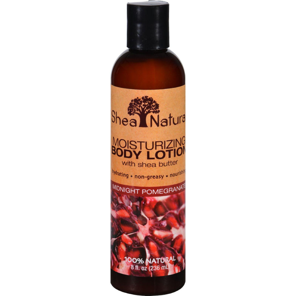 Shea Natural Body Lotion - Moisturizing - Midnight Pomegranate - 8 Oz