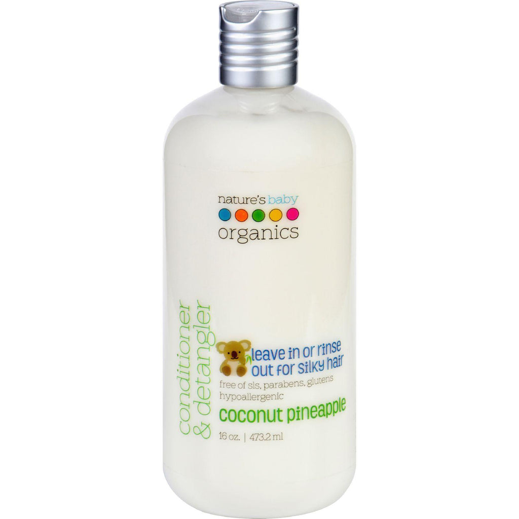 Natures Baby Organics Conditioner And Detangler - Coconut Pineapple - 16 Oz