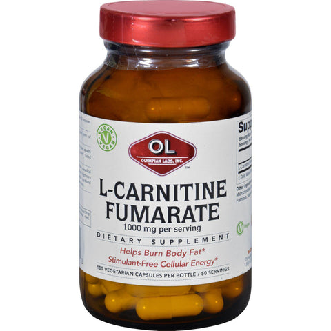 Olympian Labs L-carnitine - 1000 Mg - 100 Vegetarian Capsules