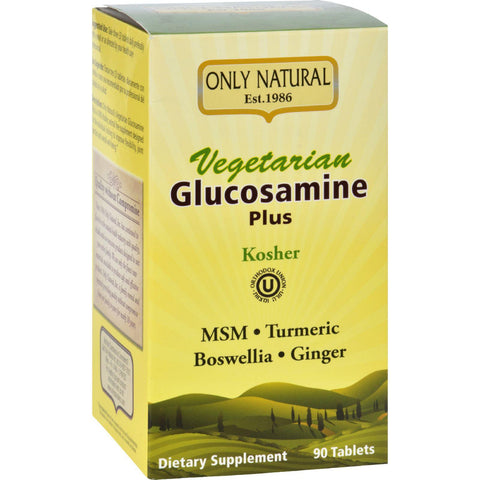 Only Natural Glucosamine - Plus - Vegetarian - 90 Tablets