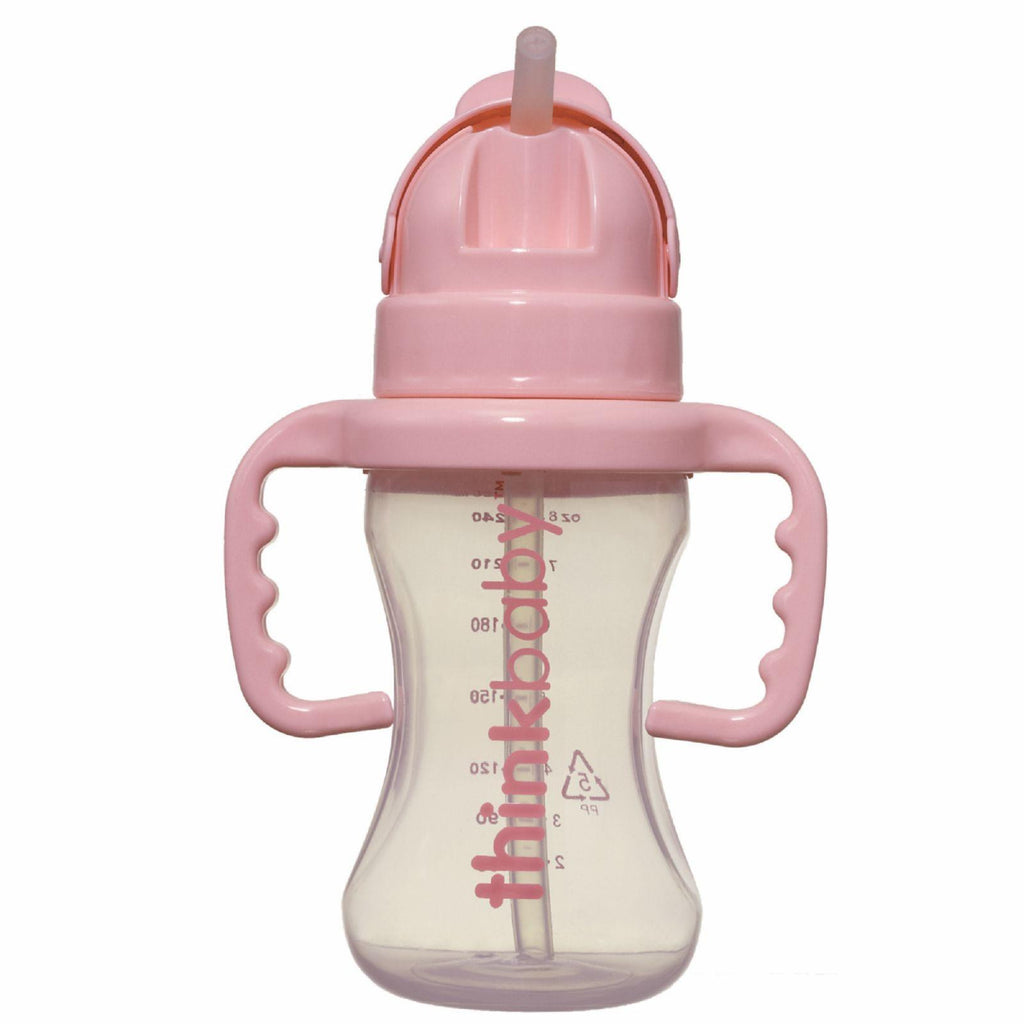 Thinkbaby Bottle - Thinkster - Straw - Pink - 9 Oz