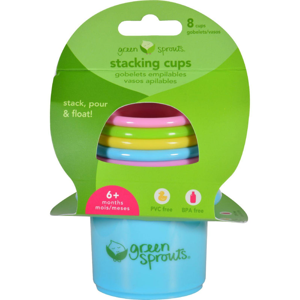 Green Sprouts Stacking Cups - 6 Months Plus - 8 Pieces - 1 Set