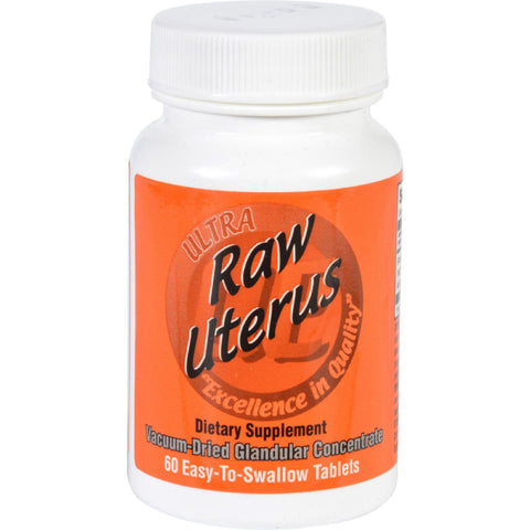 Ultra Glandulars Uterus - Raw - 60 Tablets