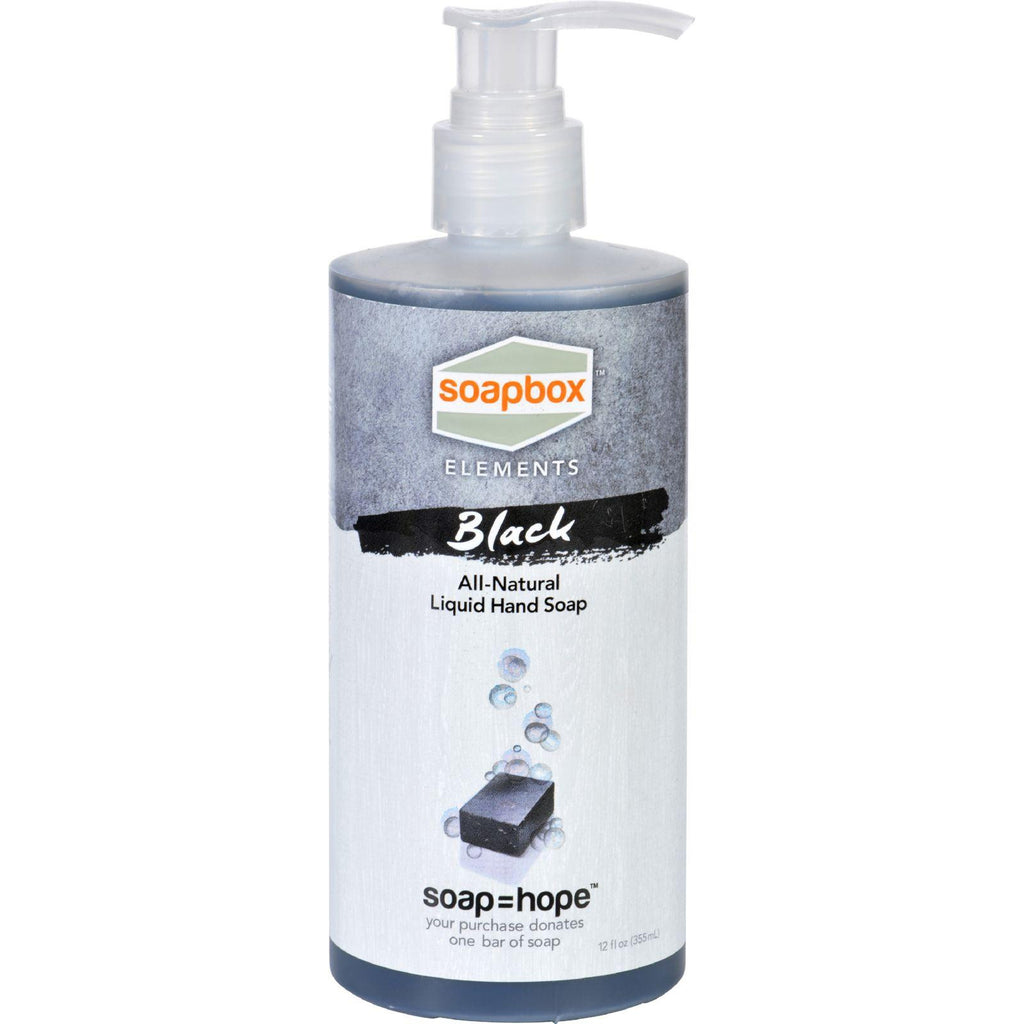 Soapbox Hand Soap - Liquid - Elements - Black - 12 Oz