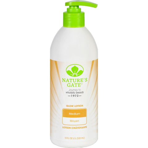 Natures Gate Body Lotion - Glow - Medium - 18 Oz