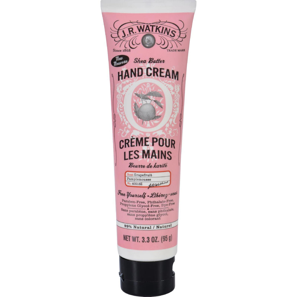 J.r. Watkins Hand Cream - Grapefruit - 3.3 Oz