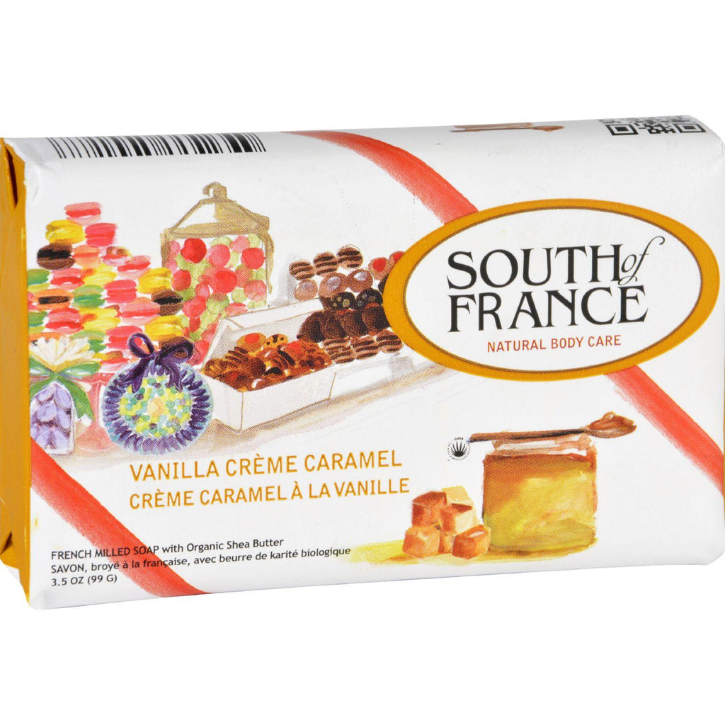 South Of France Bar Soap - Vanilla Creme Caramel - Limited Edition Holiday - 3.5 Oz - Case Of 6